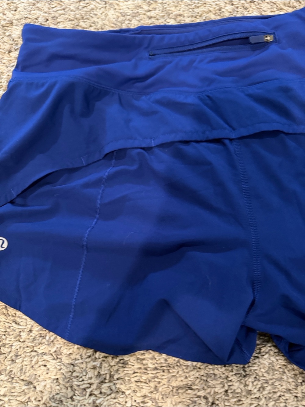 Lululemon Speed Up Running Shorts Royal Blue Size 10 - Picture 7 of 15